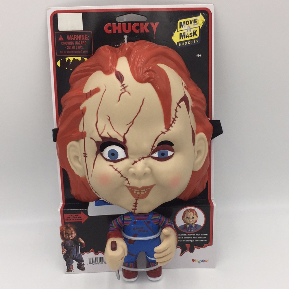 Chucky Child's Play Halloween Move A Mask Buddies Horror Doll